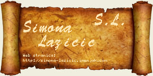 Simona Lazičić vizit kartica